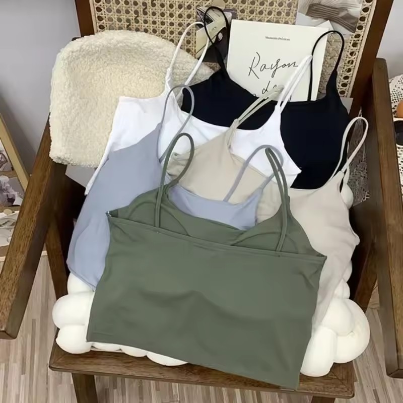 T Shirt Bra Seamless - ผู้หญิงไม่มีรอยต่อผ้าไหมน้ำแข็งบราเสื้อครอปเสื้อกล้ามสำหรับฤดูร้อนโยคะออกกำลังกายวิ่งฟิตเนสเลานจ์ชุดนอน