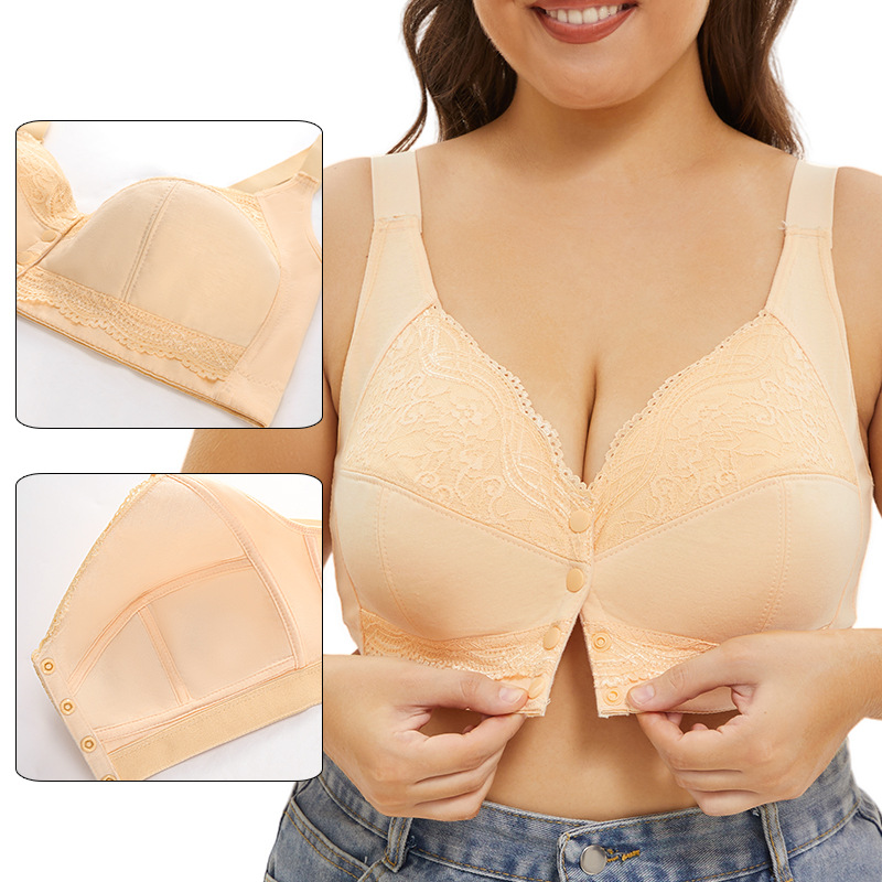 Lace Bralette Set - A-G ถ้วยผู้หญิง PLUS ขนาด Bra ปิดด้านหน้า