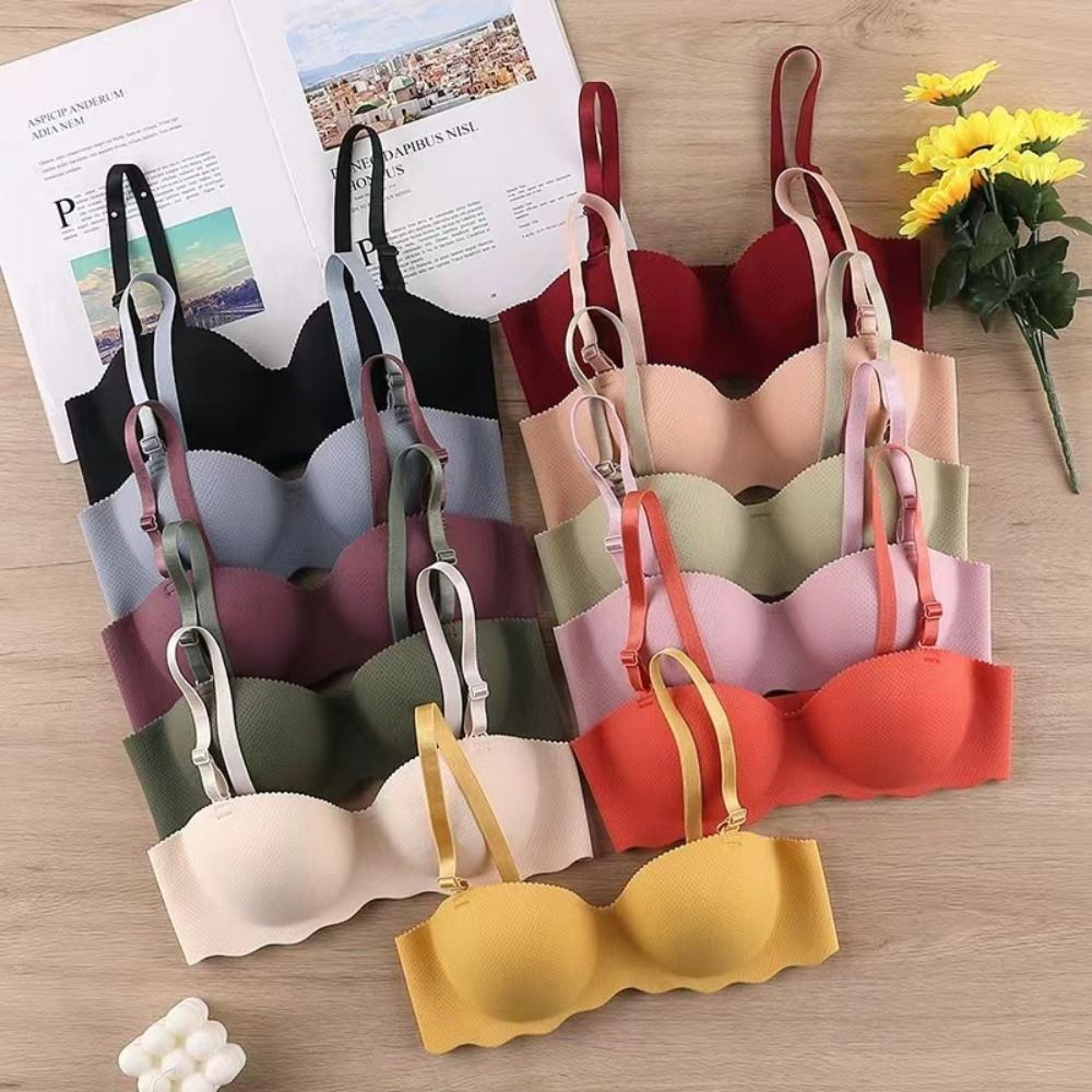 Wirefree Bra Comfort - บราไร้ตะเข็บที่ทันสมัยและสวมใส่สบาย ปรับได้ สีสันสดใส บราดันทรงป้องกันการหย่อนคล้อย ยกกระชับ ช่วยปรับรูปร่างแผ่นหลัง