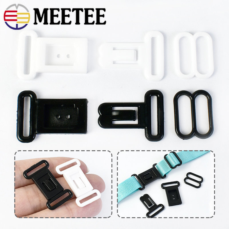 Nursing Bra Clip - 50/100 ชุด ห่วงรัดเสื้อชั้นในพลาสติกขนาด 12.5 มม. ตะขอเกี่ยวสายรัดชุดชั้นในผู้หญิง