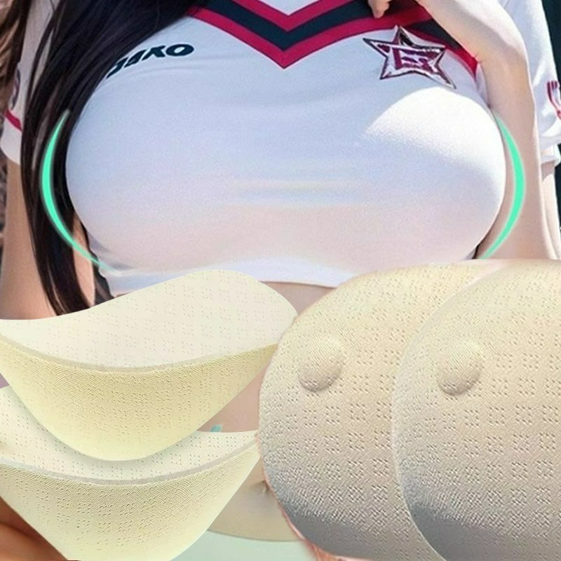 Mastectomy Bra Pocket - แผ่นเสริมหน้าอกแบบจำลองสำหรับผู้หญิง ไม่เหนียวเหนอะหนะ หน้าอกปลอม สำหรับครอสเดรสเซอร์ ผู้ต้องการเสริมหน้าอกหลังผ่าตัด แผ่นเสริมหน้าอกแบบซ่อนเร้น