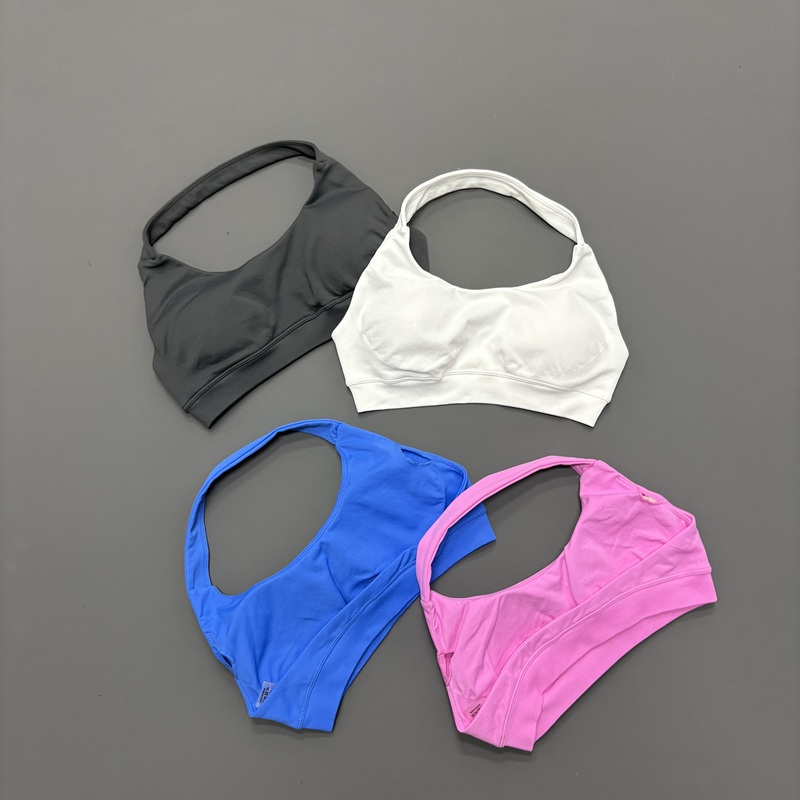 T Shirt Bra Seamless - HISTELLO เสื้อชั้นในกีฬาแบบไร้ตะเข็บสำหรับผู้หญิง เปิดหลัง รองรับทรงได้ดี มีฟองน้ำเสริม เหมาะสำหรับพิลาทิส