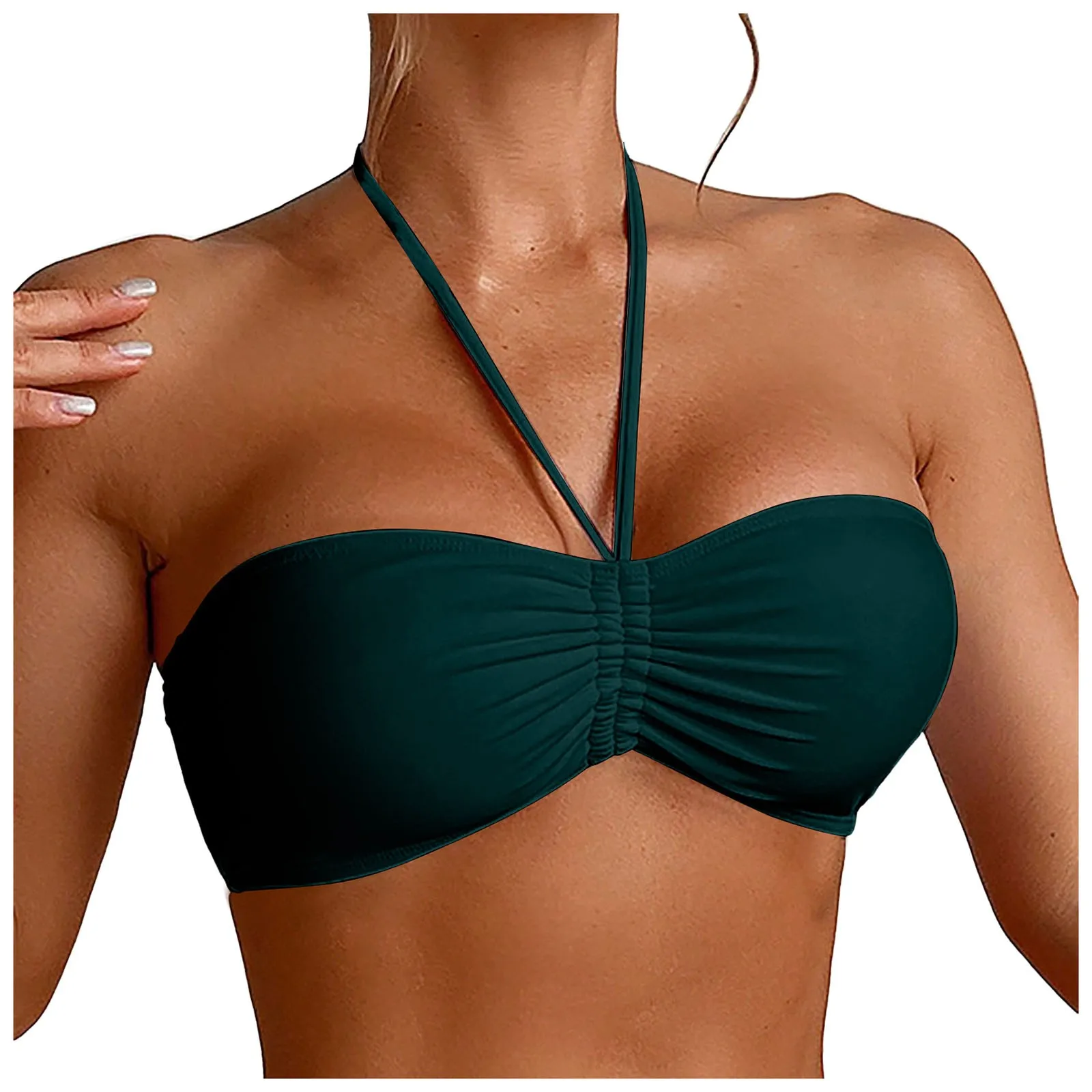 Underwire Bra Padded - ผู้หญิง Underwire บิกินี่ Top Push Up