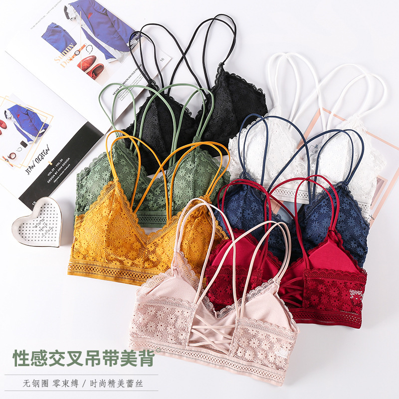 Sheer Bra Lace - 3Dชุดชั้นในเซ็กซี่Seamless Sport Bra UประเภทBacklessที่ไม่มีสายหนังBra Push Up