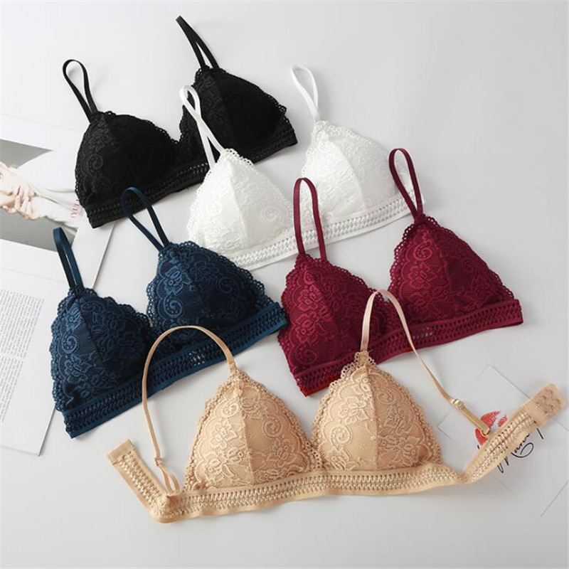 Sheer Bra Lace - บราผู้หญิงปี 2026 แบบใหม่ทรงสามเหลี่ยมฝรั่งเศส ไม่มีโครงเหล็ก บราไร้สาย เสื้อชั้นในผู้หญิง