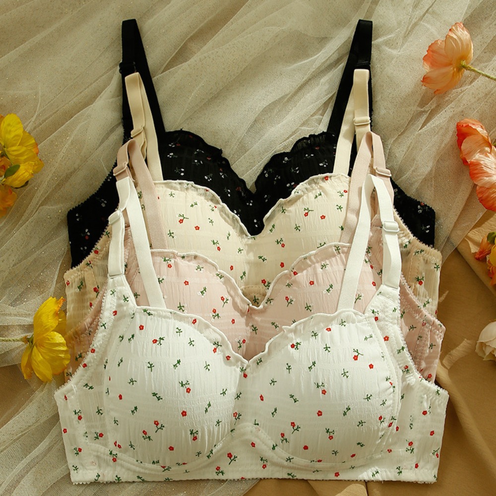 Wirefree Bra Comfort - บราไร้ตะเข็บระบายอากาศได้ดี สายสะพายไหล่ปรับได้ ชุดชั้นในแบบดันทรง สวมใส่สบาย ชุดชั้นในไร้โครง