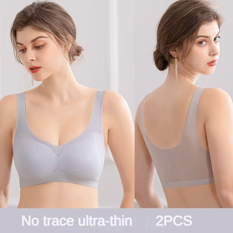 Sleep Bra Bralette - 2PCS ชุดชั้นในเซ็กซี่ชุดชั้นใน PLUS ขนาด 4XL Bralette