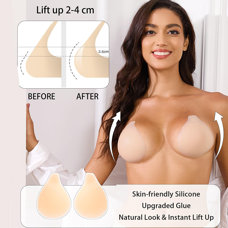 1/2 คู่ผู้หญิง Sticky Bra Push - Strapless Bra Adhesive บทวิจารณ์และราคา