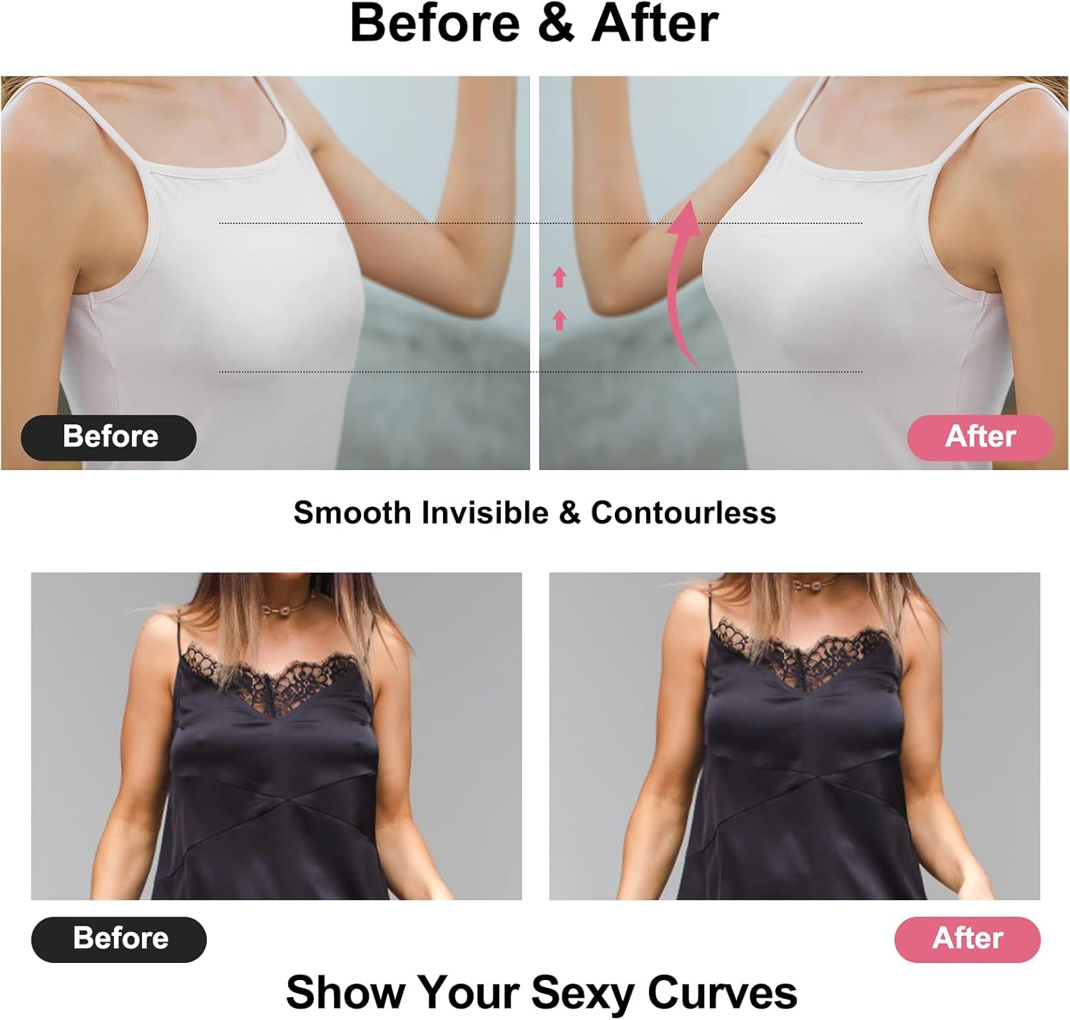 บราแบบแปะ บราซิลิโคนไร้สาย บรา - Strapless Bra Adhesive บทวิจารณ์และราคา