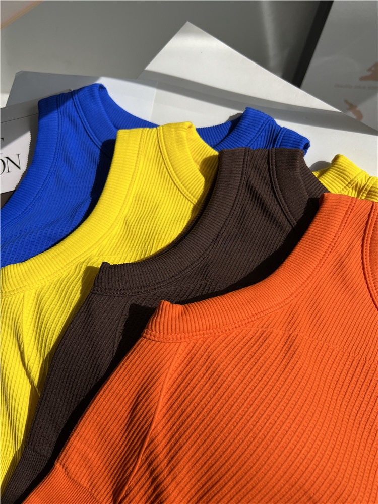 เสื้อกล้ามโยคะสีลูกกวาดสำหรับผ - T Shirt Bra Seamless บทวิจารณ์และราคา