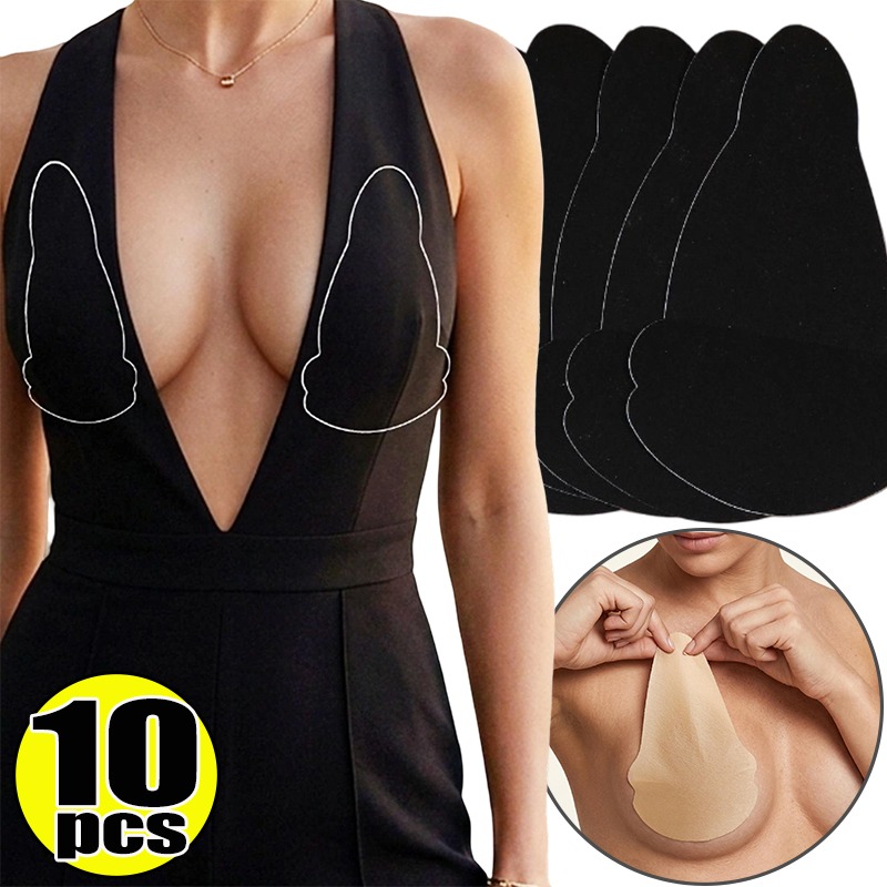 แผ่นยกกระชับหน้าอกแบบไม่ทอ 5 ค - Strapless Bra Adhesive บทวิจารณ์และราคา