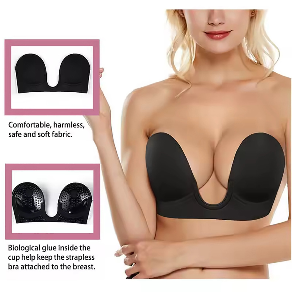บราแบบแปะไร้สาย ยกทรงดันทรง สำ - Backless Bra Sticky บทวิจารณ์และราคา