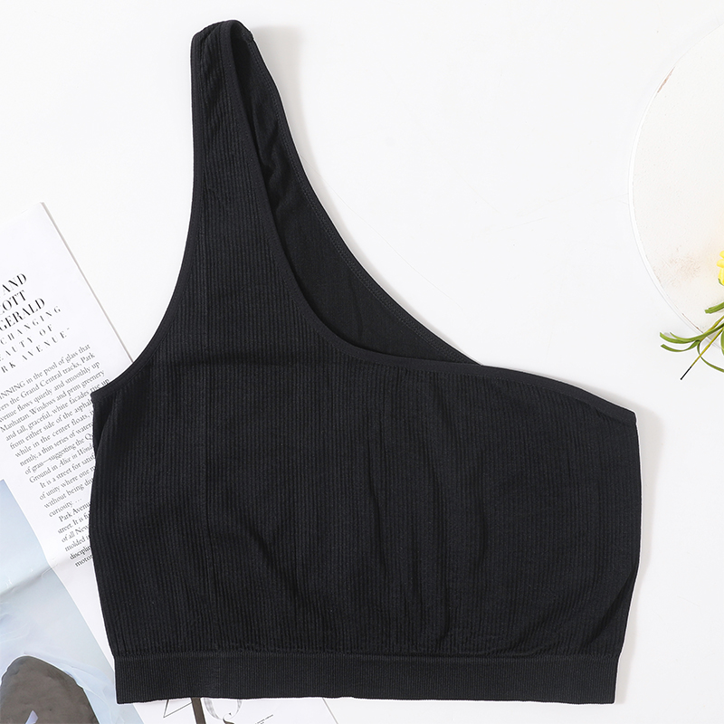 หนึ่งไหล่เสื้อผู้หญิงไม่มีรอยต - T Shirt Bra Seamless บทวิจารณ์และราคา