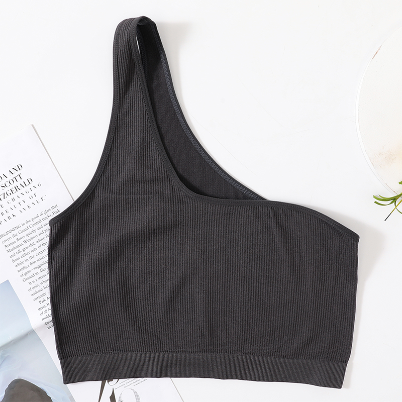 หนึ่งไหล่เสื้อผู้หญิงไม่มีรอยต - T Shirt Bra Seamless บทวิจารณ์และราคา