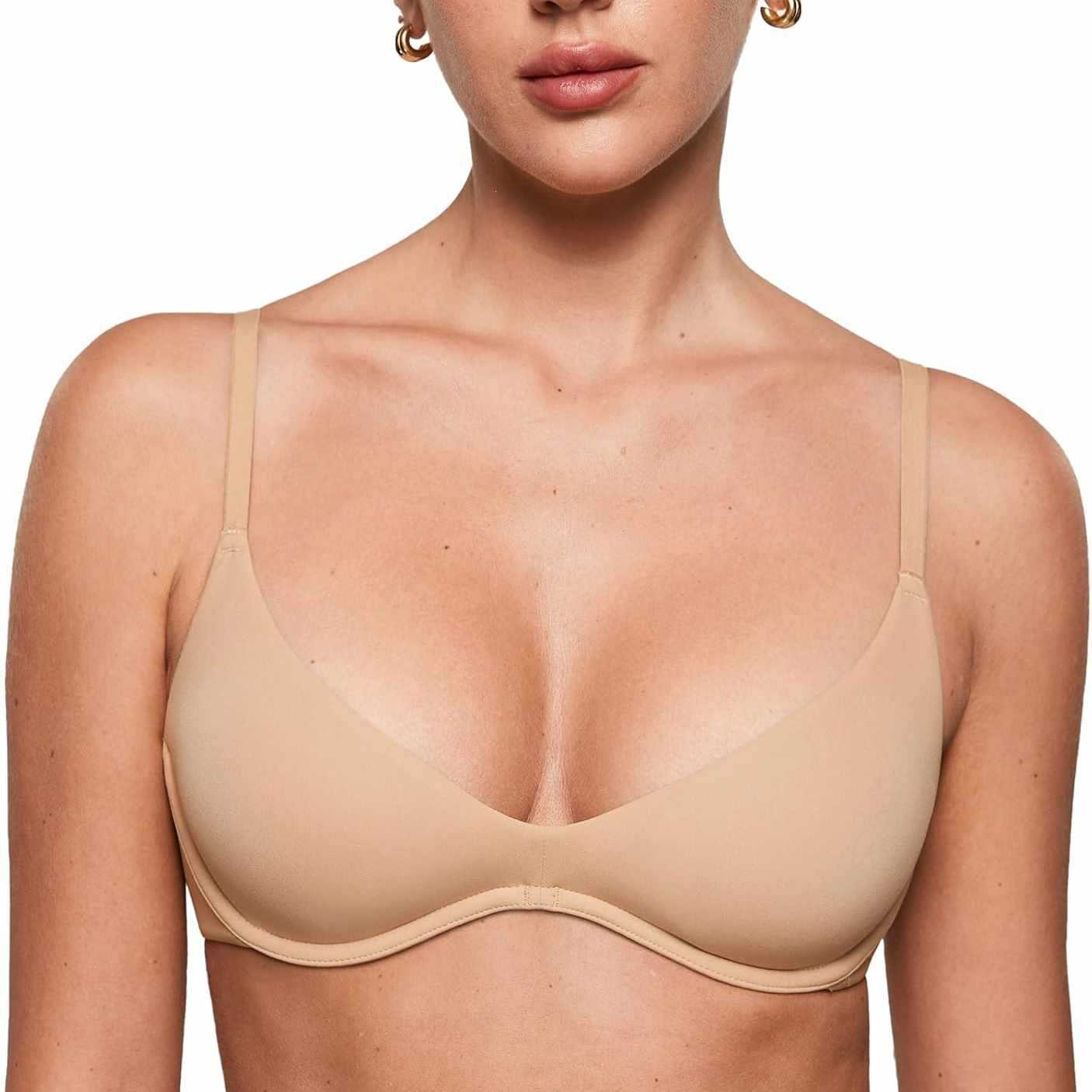 บราไร้โครงแบบไม่มีฟองน้ำสำหรับ - Wirefree Bra Comfort บทวิจารณ์และราคา