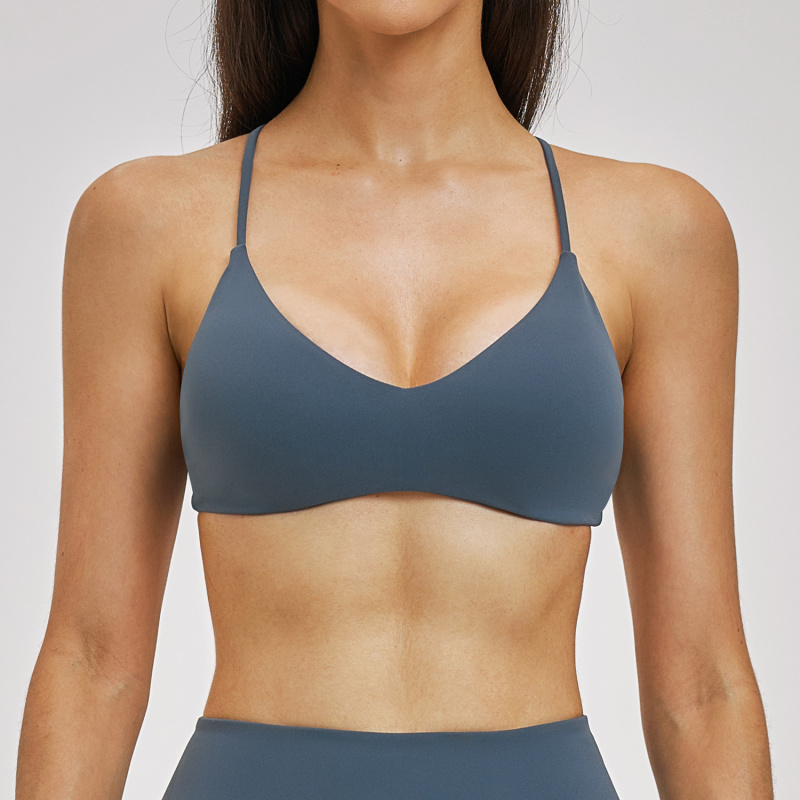 เสื้อชั้นในโยคะแบบไร้สายสำหรับ - Sports Bra Racerback บทวิจารณ์และราคา