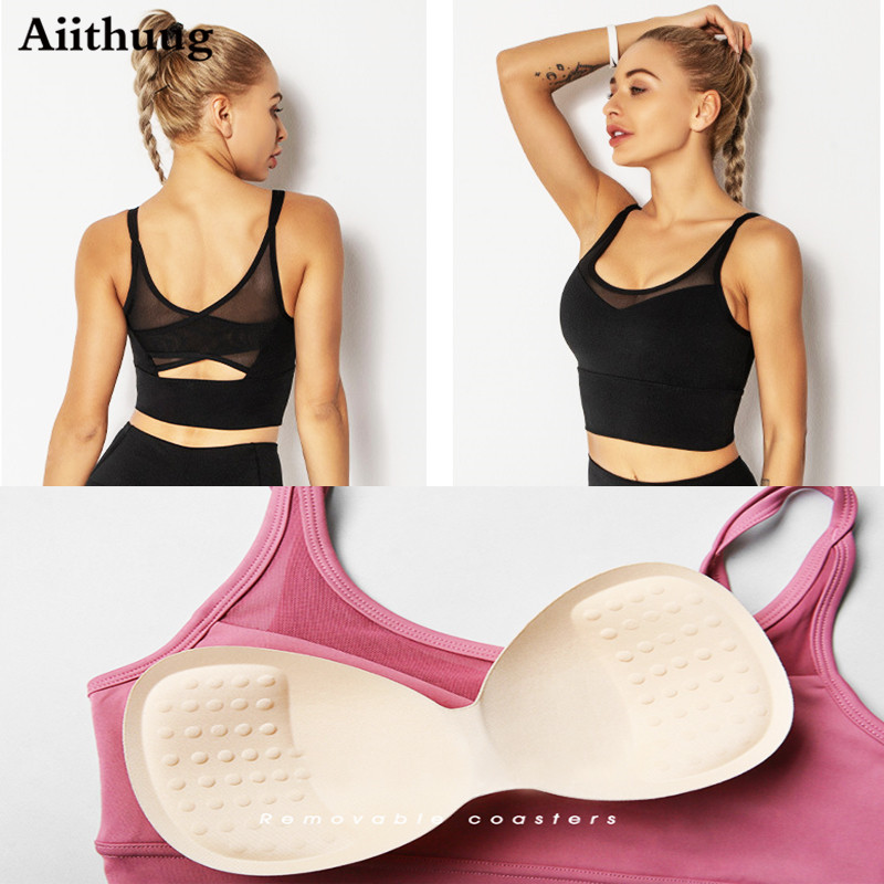 Aiithuug โยคะฟิตเนสเสื้อวิ่งเส - Sports Bra Racerback บทวิจารณ์และราคา