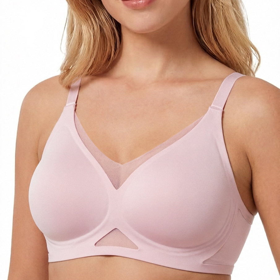บราไร้โครงสำหรับผู้หญิง ดีไซน์ - Sheer Mesh Bra บทวิจารณ์และราคา