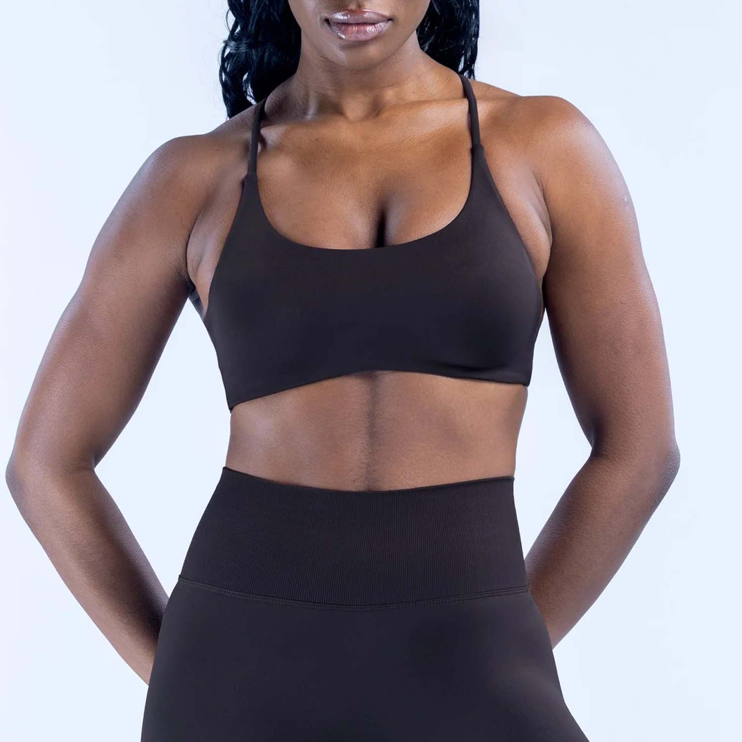 เสื้อชั้นในกีฬาไร้ตะเข็บ LOGO  - Sports Bra Racerback บทวิจารณ์และราคา