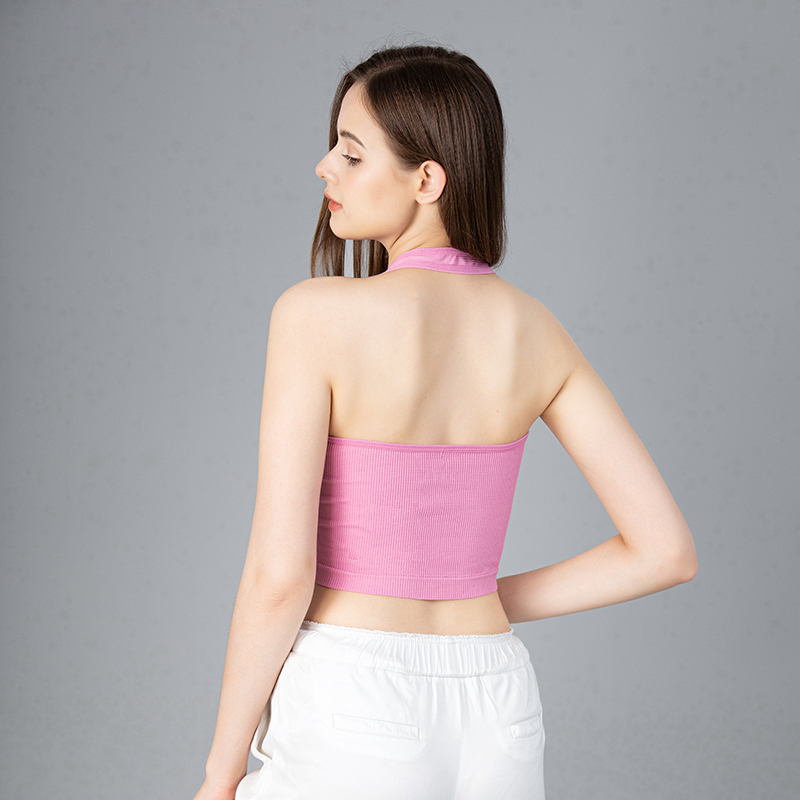 Halter-คอเสื้อผู้หญิงเซ็กซี่Ba - T Shirt Bra Seamless บทวิจารณ์และราคา