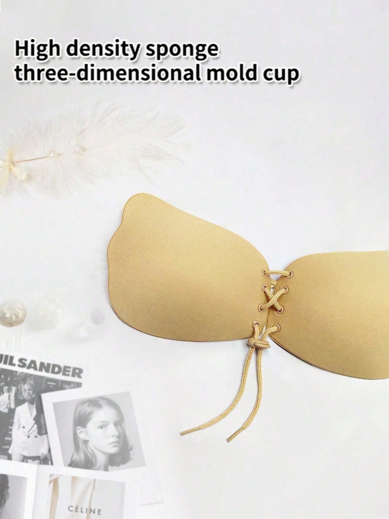 บราเหนียว 1 ชิ้น, บราไร้สายด้า - Strapless Bra Adhesive บทวิจารณ์และราคา