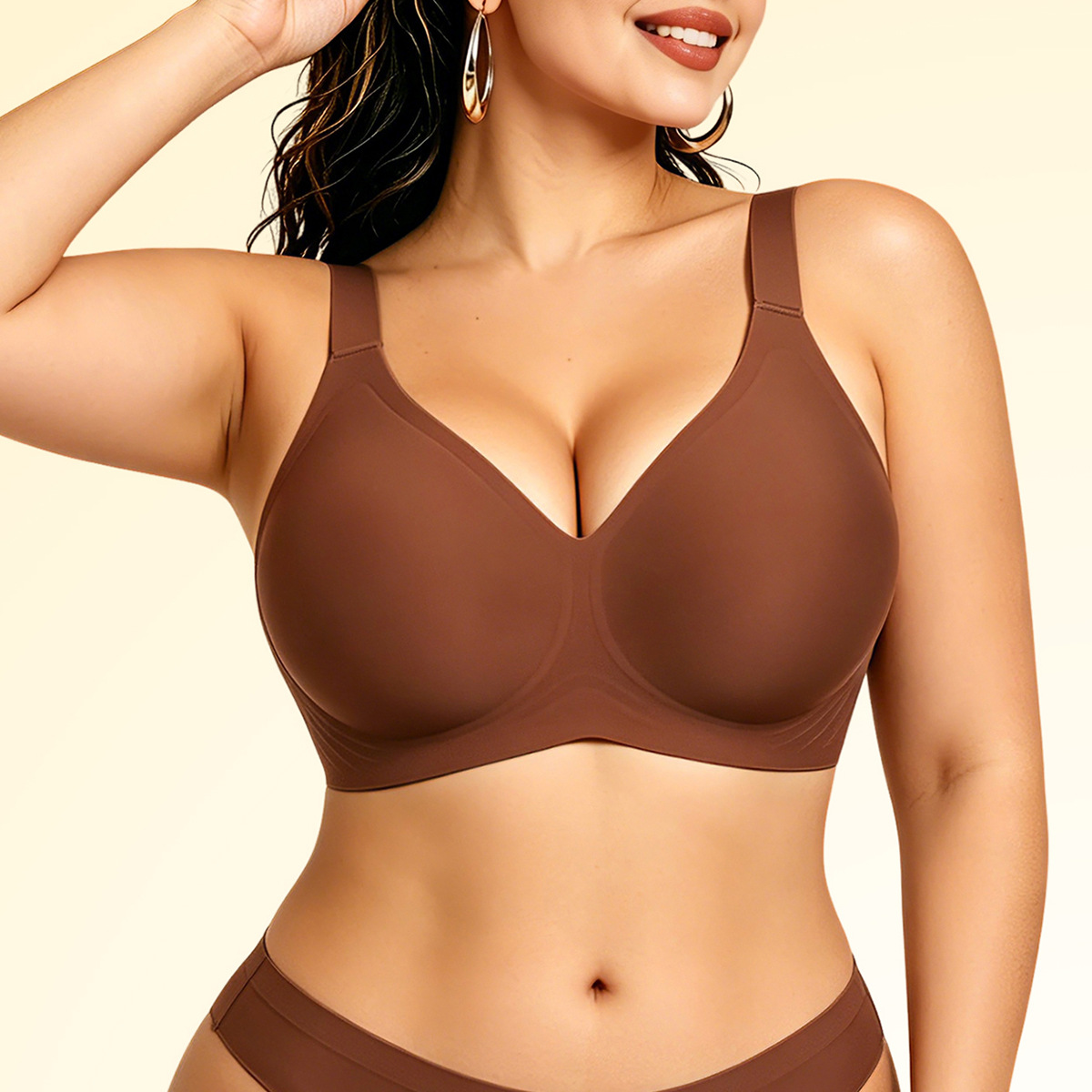บราไร้โครงสำหรับผู้หญิง แบบไร้ - Wirefree Bra Comfort บทวิจารณ์และราคา